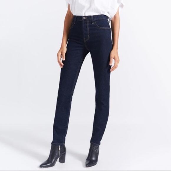 Current/Elliott Button Fly The Stovepipe Jeans In Hearst Size 27 - Picture 10 of 13